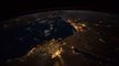 Moonlit Views of Africa, the Mediterranean Seen Via International Space Station