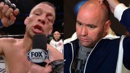 Nate Diaz Calls UFC President Dana White a "B*TCH" for Lying About Tyron Woodley Fight