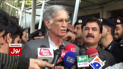 CM Pervez Khattak Media Talk After Peshawar Attack