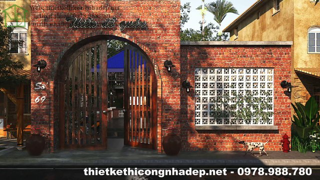 Mẫu quán cafe đẹp, quán cafe sân vườn