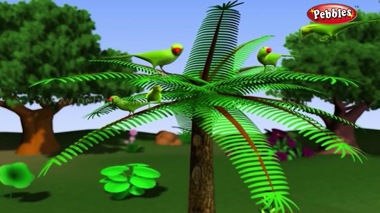 Lazy Parrots - हिंदी कहानी - 3D Moral Stories For Kids in Hindi - Animal Stories