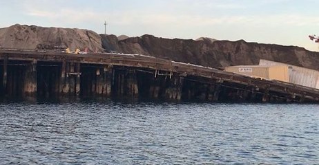 Oakland Pier Collapses Into Brooklyn Basin