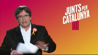 Un exiliado Puigdemont arranca campaña para elecciones catalanas
