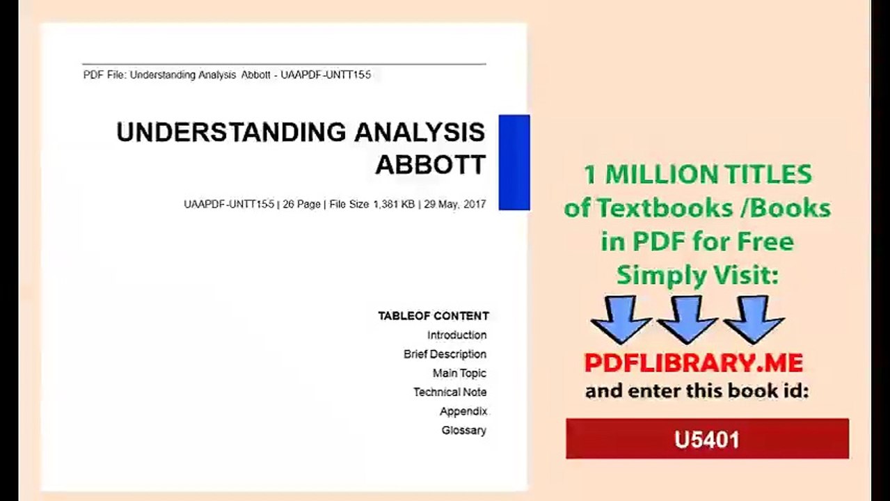Understanding Analysis Abbott