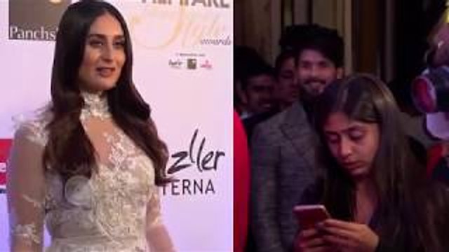 Shahid Kapoor MAKES WEIRD FACE On Seeing Kareena Kapoor On Filmfare Glamour and Style Awards 2017