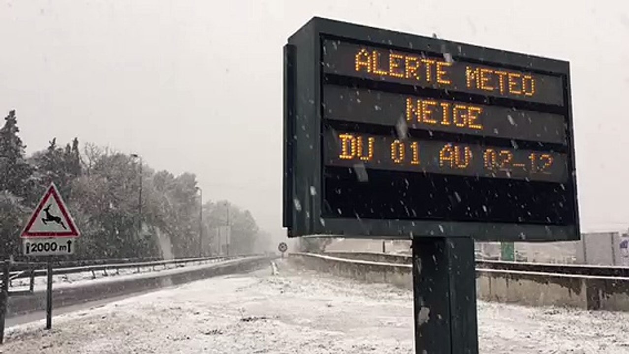 Neige en Provence : la situation se complique vers Aubagne