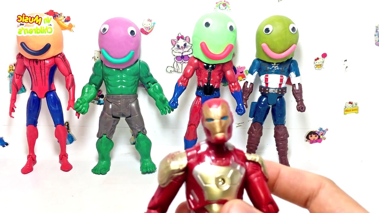 Bài Ca Ngón Tay ♫ Finger Family Songs ♫ Nhạc Thiếu Nhi Và Học Màu Sắc Với Đồ Chơi Siêu Anh Hùng