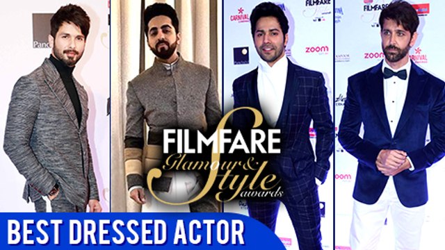 Best Dressed Actor At Filmfare Glamour & Style Awards 2017 | Shahid Kapoor, Varun Dhawan And More