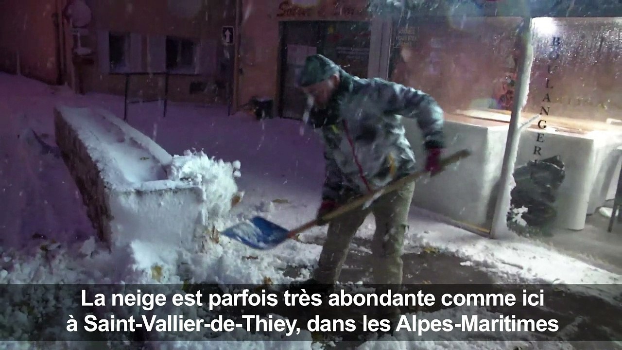 La neige complique la circulation dans le Sud-Est