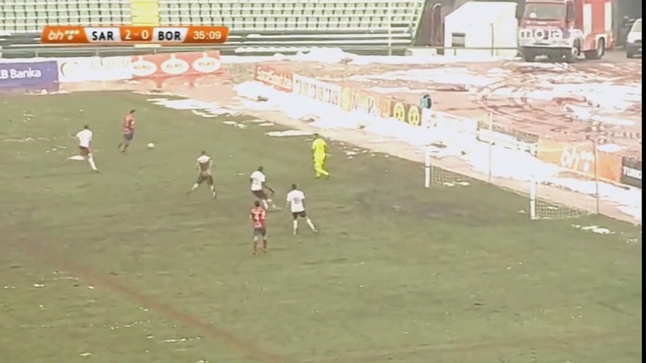 FK Sarajevo - FK Borac / Greške igrača Borca u 1.pol