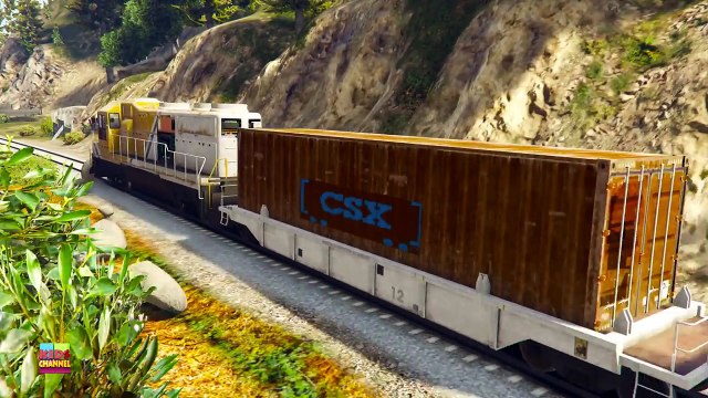 Train Videos For Kids | Transport Vehicles | Kindergarten Nursery Rhymes by Kids Channel