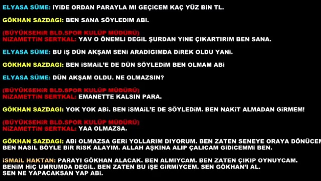 TEK PARÇA! Elyasa ile Manisalı Oyuncuların Şike ve Teşvik Konuşmaları!