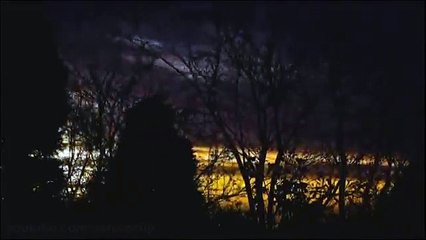 Spooky sunrise time-lapse (HD)