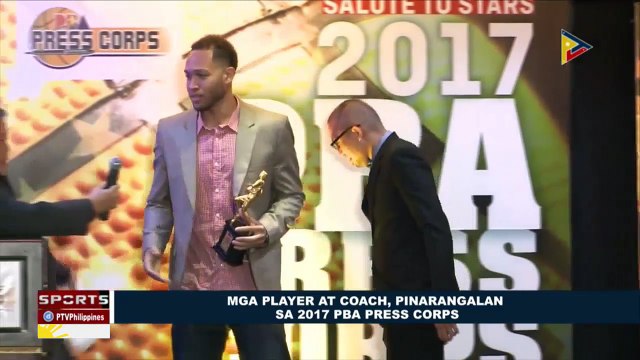 SPORTS BALITA:: Mga player at coach, pinarangalan sa 2017 PBA Press Corps