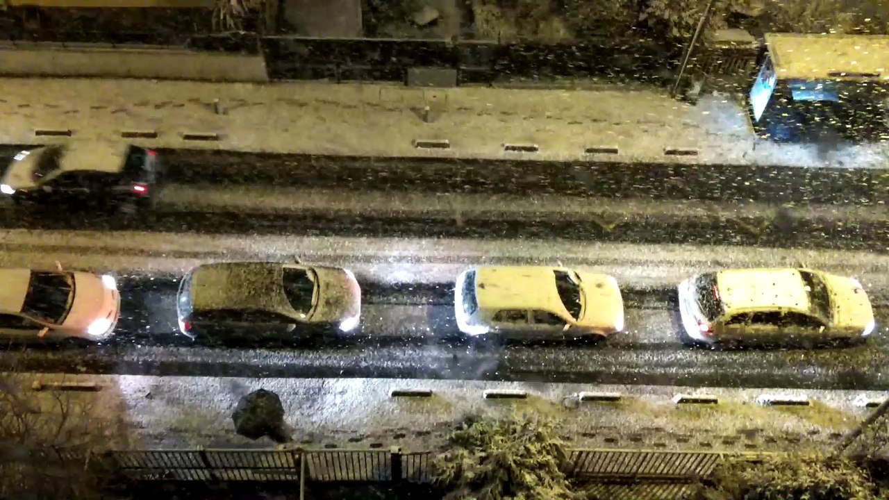 Aubervilliers sous la neige 30/11/2017