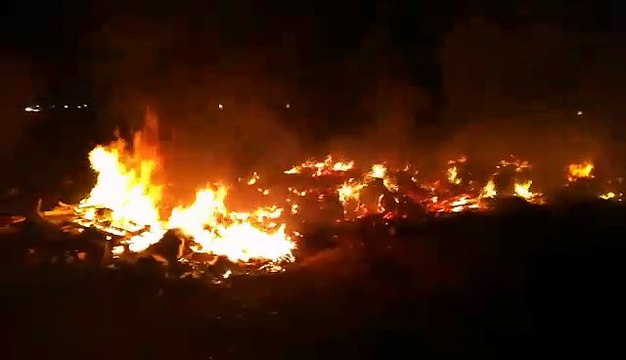 Andria: incendio in via Bisceglie, intervengono i volontari guidati da Martiradonna