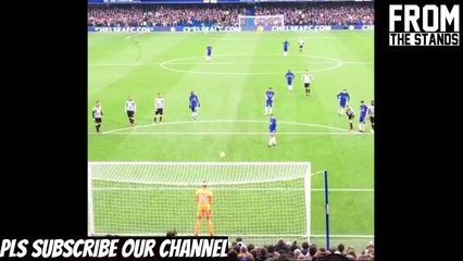 From The Stands ! . Eden Hazard Panenka Penalty Goal _ Chelsea 3 - 1 Newcastle _
