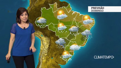 Previsão Brasil – Grande parte do BR com chuva