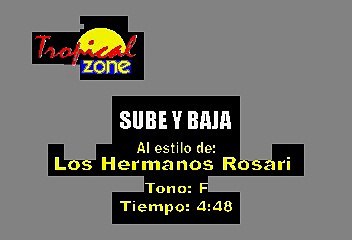 Sube Y Baja - Los Hermanos Rosario (Karaoke)