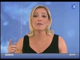FN - Marine Le Pen  - Soir 3