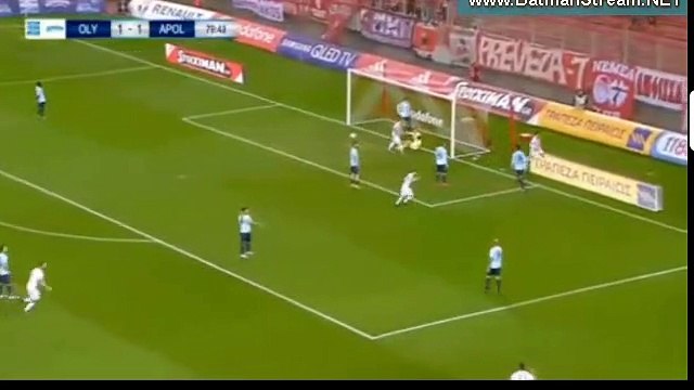 Το γκολ του Καρίμ Ανσαριφάρντ - Ολυμπιακός 2-1 Απόλλων Σμύρνης - 02.12.2017