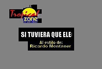 Si Tuviera Que Elegir - Ricardo Montaner (Karaoke)