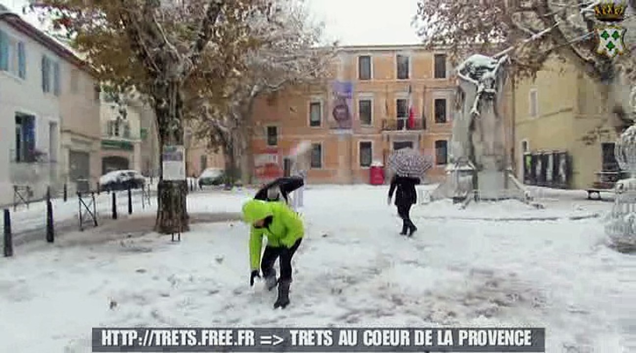 Trets sous 13cm de neige aux 4 coins : Samedi 2 decembre 2017