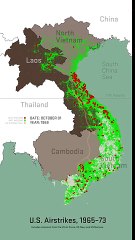 Timelapse - Every Bomb Dropped During The Vietnam War