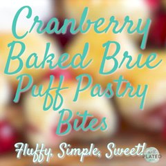 Cranberry Brie Bites in Puff Pastry