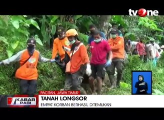Empat Korban Tanah Longsor Pacitan Ditemukan
