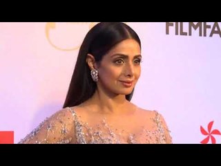Beautiful Sridevi Talks at Red Carpet of Filmfare Glamour and Style Awards