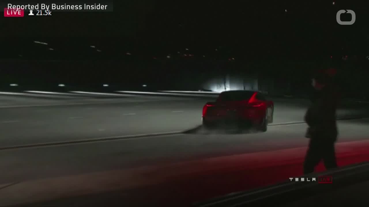 Elon Musk Jokes About Tesla Roadster Mars Launch