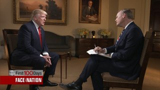 CBS News: John Dickerson Interviews Donald Trump on Face the Nation - April 30, 2017