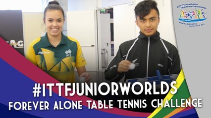 2017 #ITTFJuniorWorlds | Oceania Stars Take on Forever Alone Table Tennis Challenge
