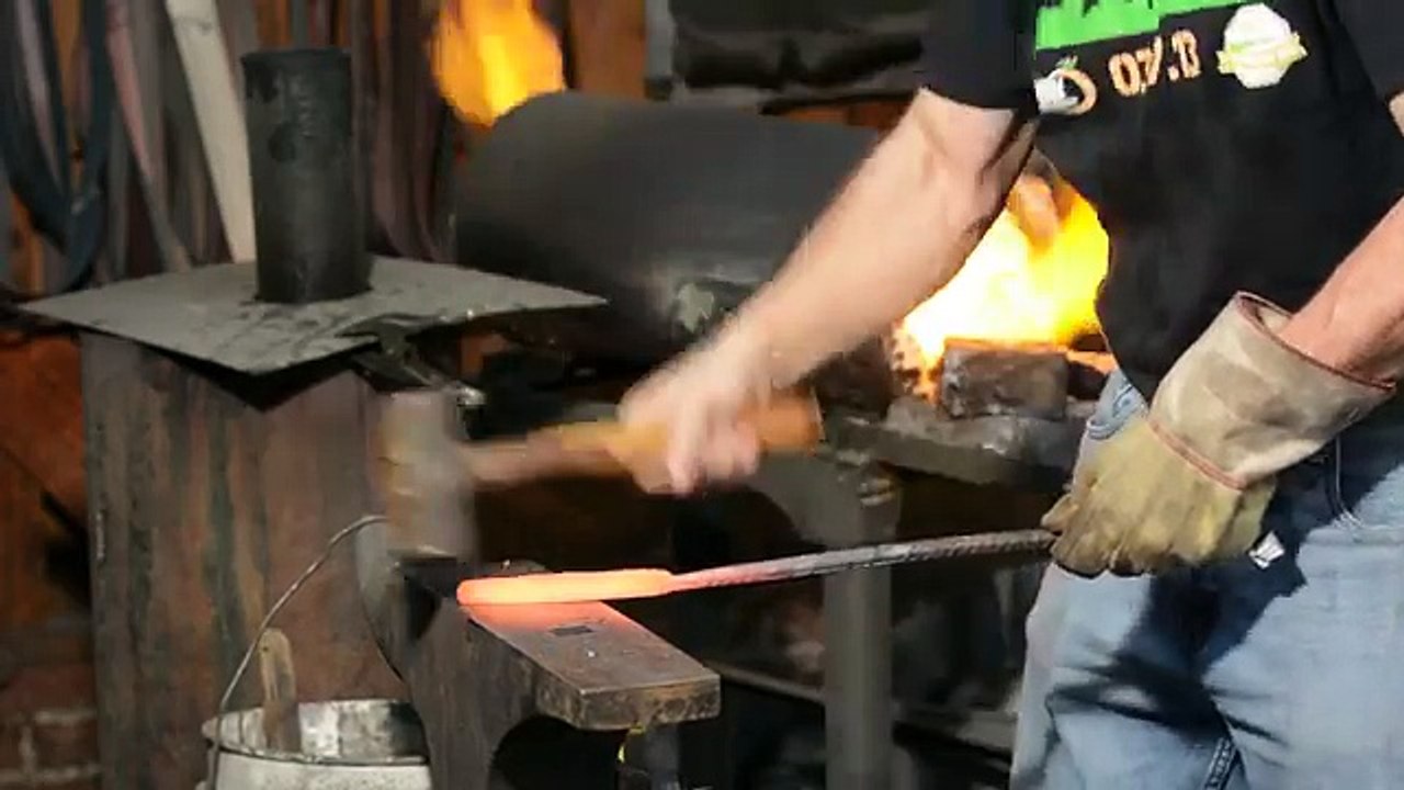 Making a Japanese Marking Knife from Damascus Steel
