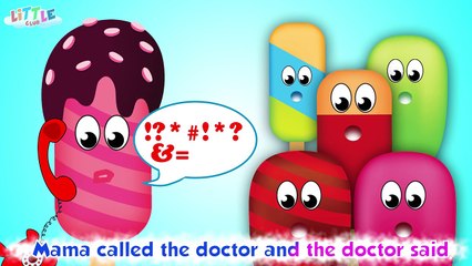 Five Little Ice Creams - Nursery Rhyme with 5 Little Monkeys