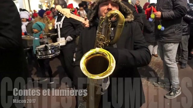 MACON-INFOS - Lancement Contes et lumières 2017 avec les Commandos percu