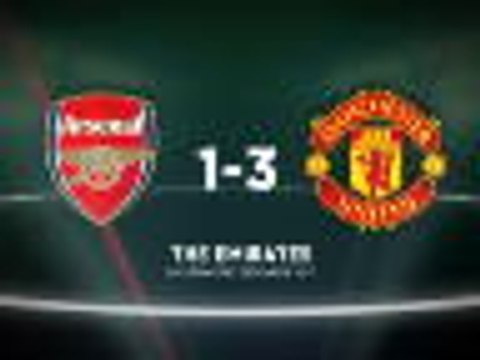 Arsenal 1-3 Manchester United in words and numbers