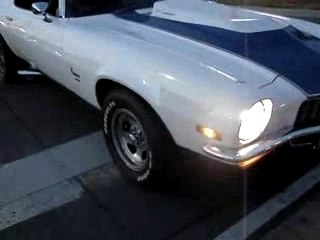 Exhaust sound of a camaro and a plymouth GTX