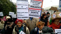 Des malades de la thyroïde manifestent à Bourgoin-Jallieu (Isère)
