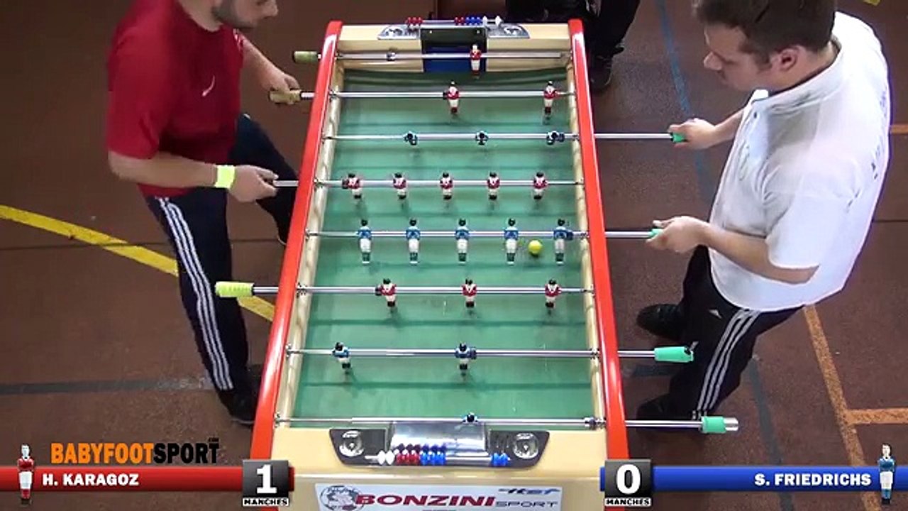 Babyfoot - Foosball - Evry new - Sébastien FRIEDRICHS vs Halil KARAGOZ