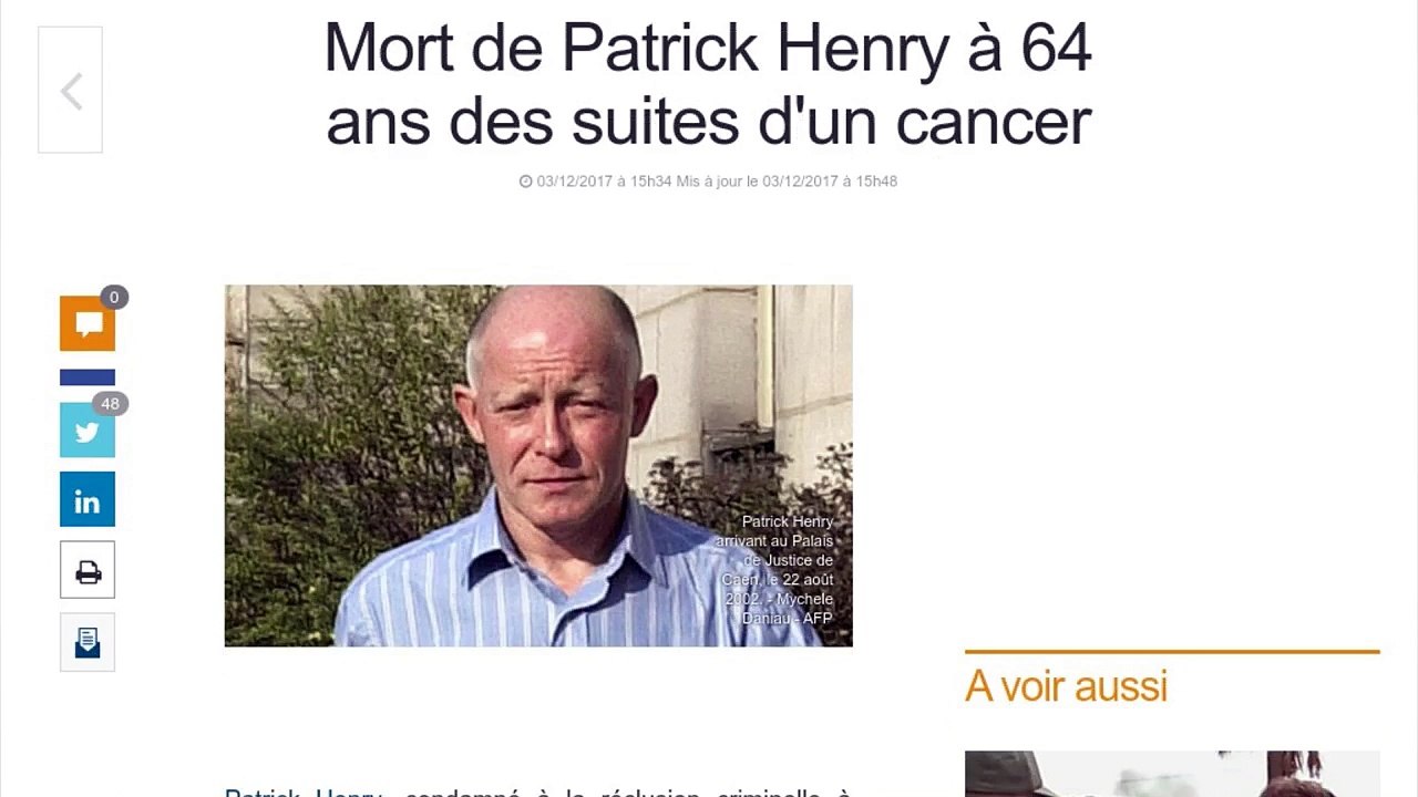 Patrick Henry est mort