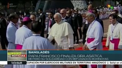 El papa Francisco concluye gira por Myanmar y Bangladesh