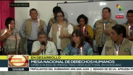 Mesa de DDHH: Los hondureños están en estado de indefensión