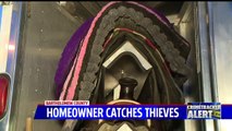 Homeowner Spots Thieves Stealing Pickup Truck, Trailer Loaded with Valuable Horse Equipment