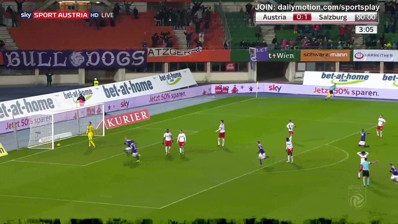 Christoph Monschein Goal HD - Austria Vienna 1 - 1 Salzburg - 03.12.2017 (Full Replay)