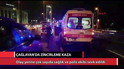 Çağlayan'da zincirleme kaza