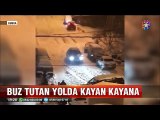 Buz tutan yolda kayan kayana