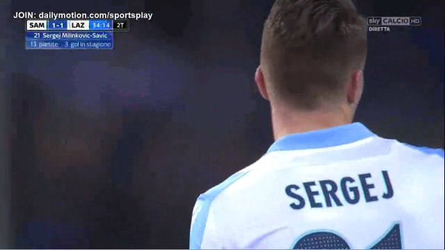 Sergej Milinković-Savić Goal HD - Sampdoria 1-1 Lazio 03.12.2017