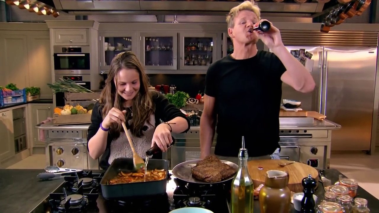 BBQ Brisket with Crunchy Coleslaw & Sweet Potato Wedges Gordon Ramsay